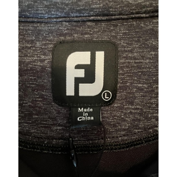 FootJoy Heather Yoke 1/2 Zip Vest Mens Large Black Gray Golf Pullover FJ - NEW - Picture 3 of 7